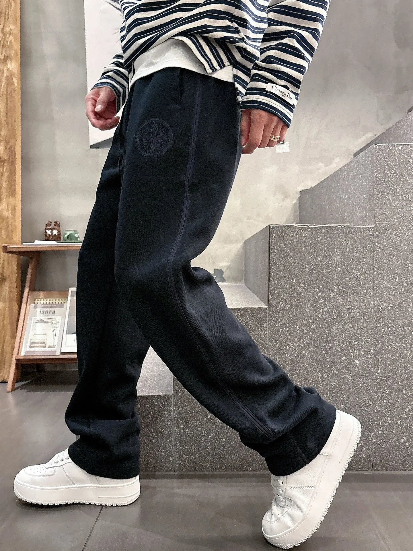 P300 NEW2025 Autumn and Winter New Casual Pants Exclusive Customized Fabric Color: Black and Blue SIZE: M-4XL